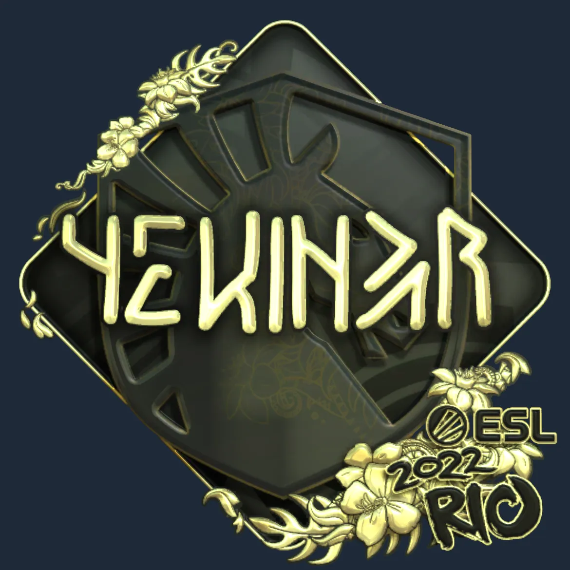 Sticker | YEKINDAR (Gold) | Rio 2022
