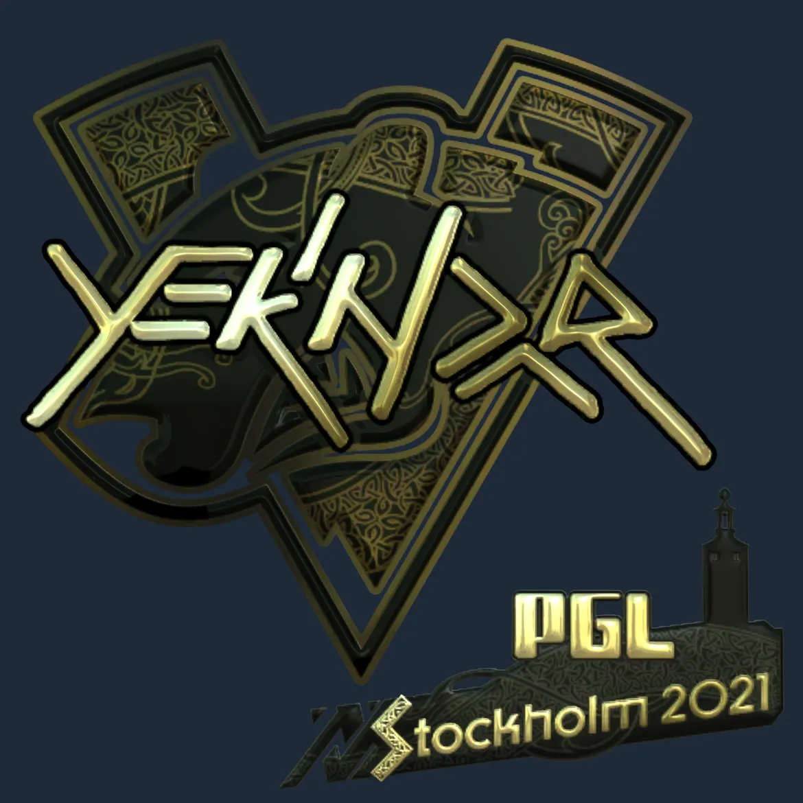 Sticker | YEKINDAR (Gold) | Stockholm 2021