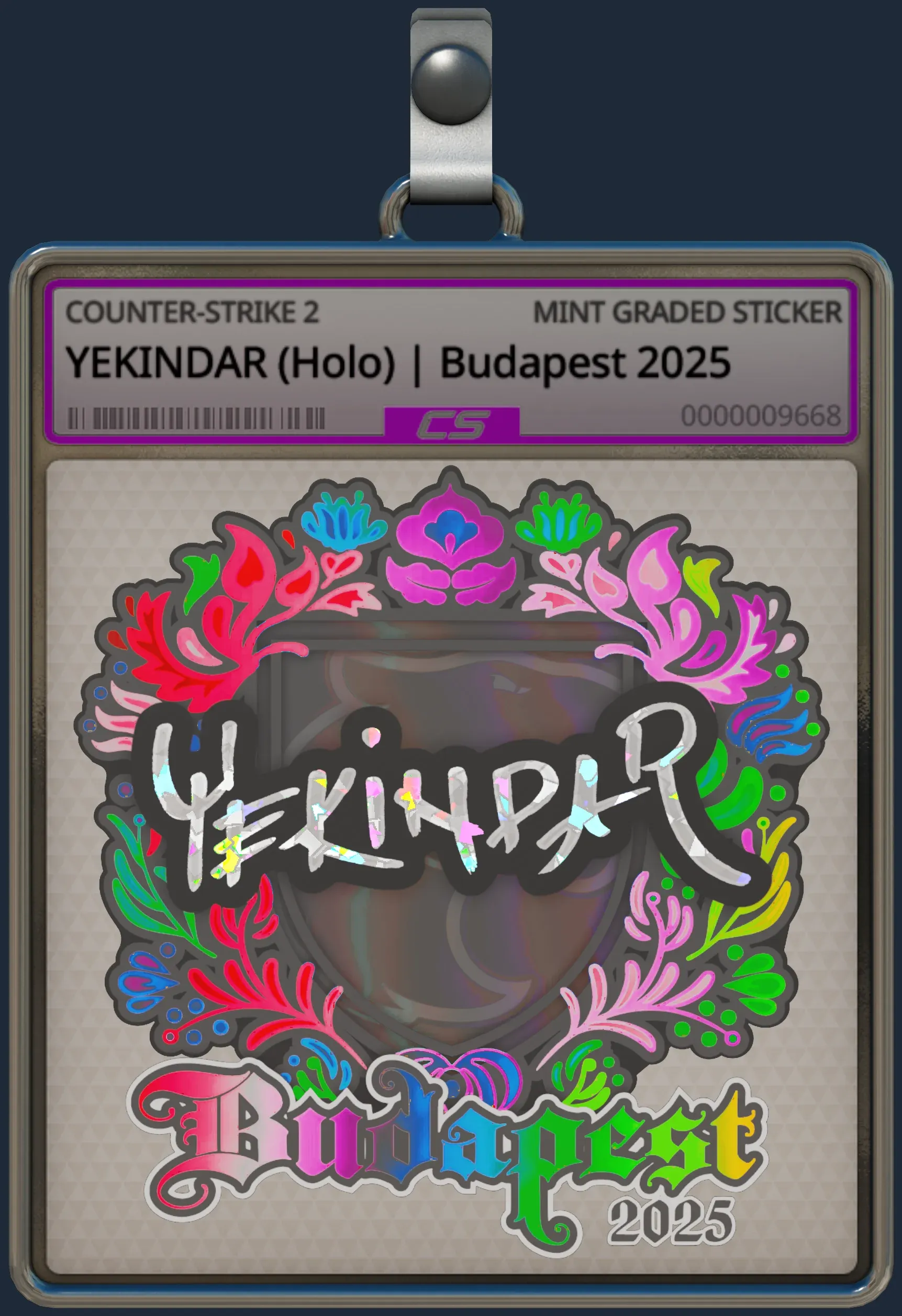Sticker | YEKINDAR (Holo) | Budapest 2025