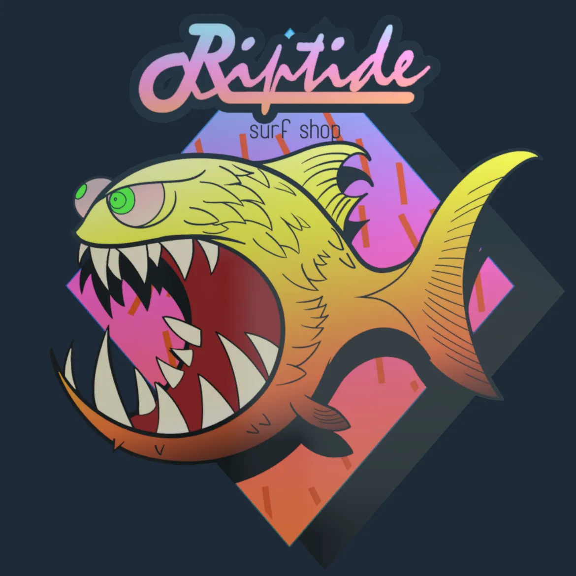 Sticker | Yellow Jaggyfish