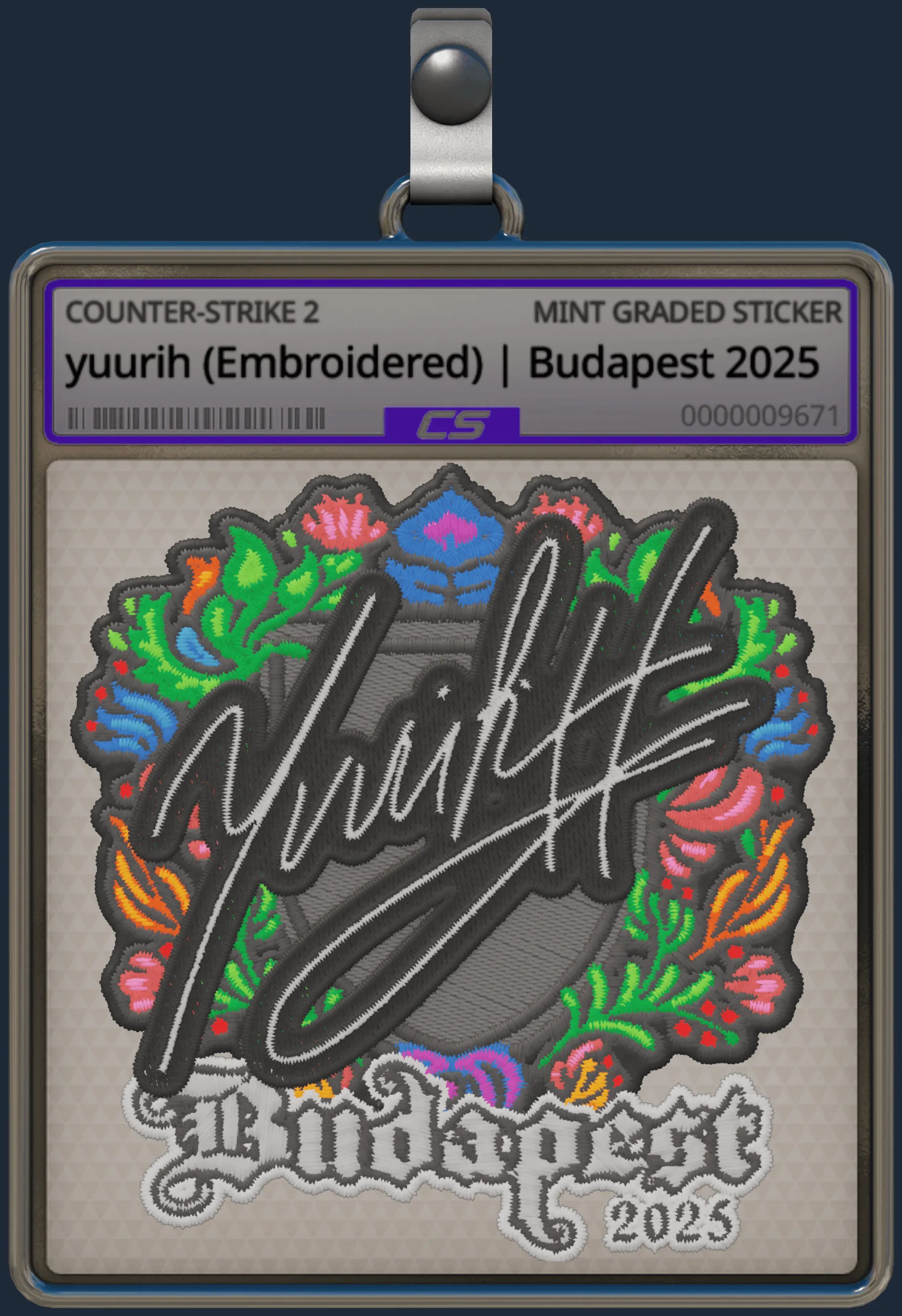 Sticker | yuurih (Embroidered) | Budapest 2025