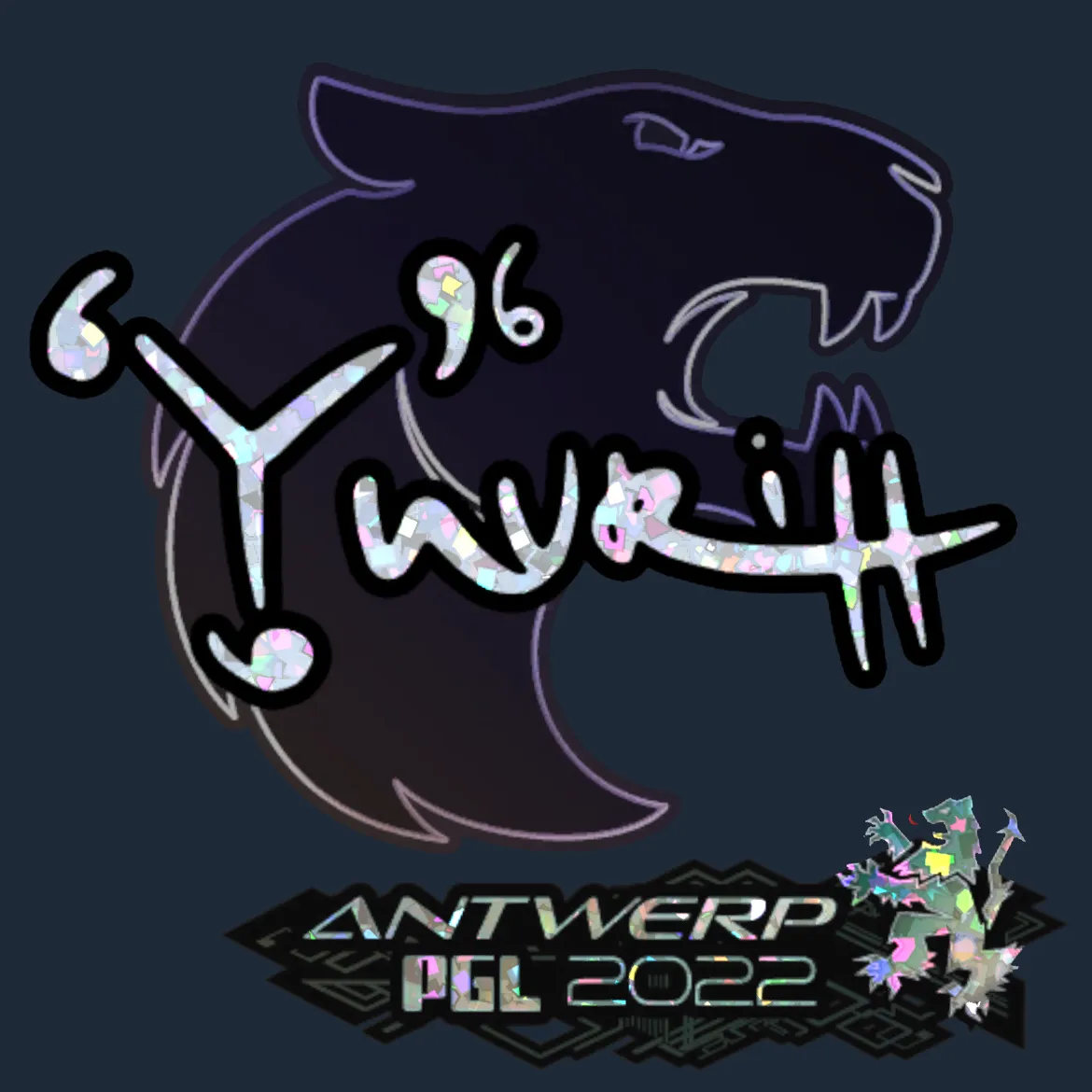 Sticker | yuurih (Glitter) | Antwerp 2022