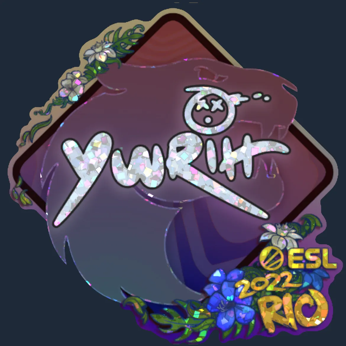 Sticker | yuurih (Glitter) | Rio 2022