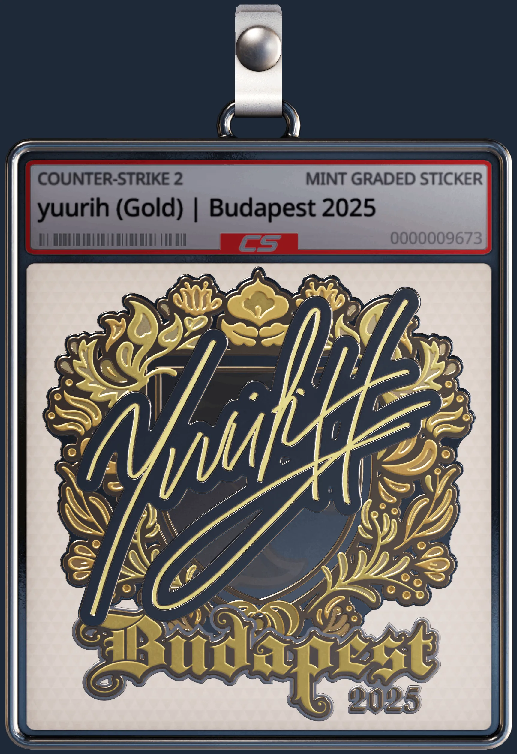 Sticker | yuurih (Gold) | Budapest 2025