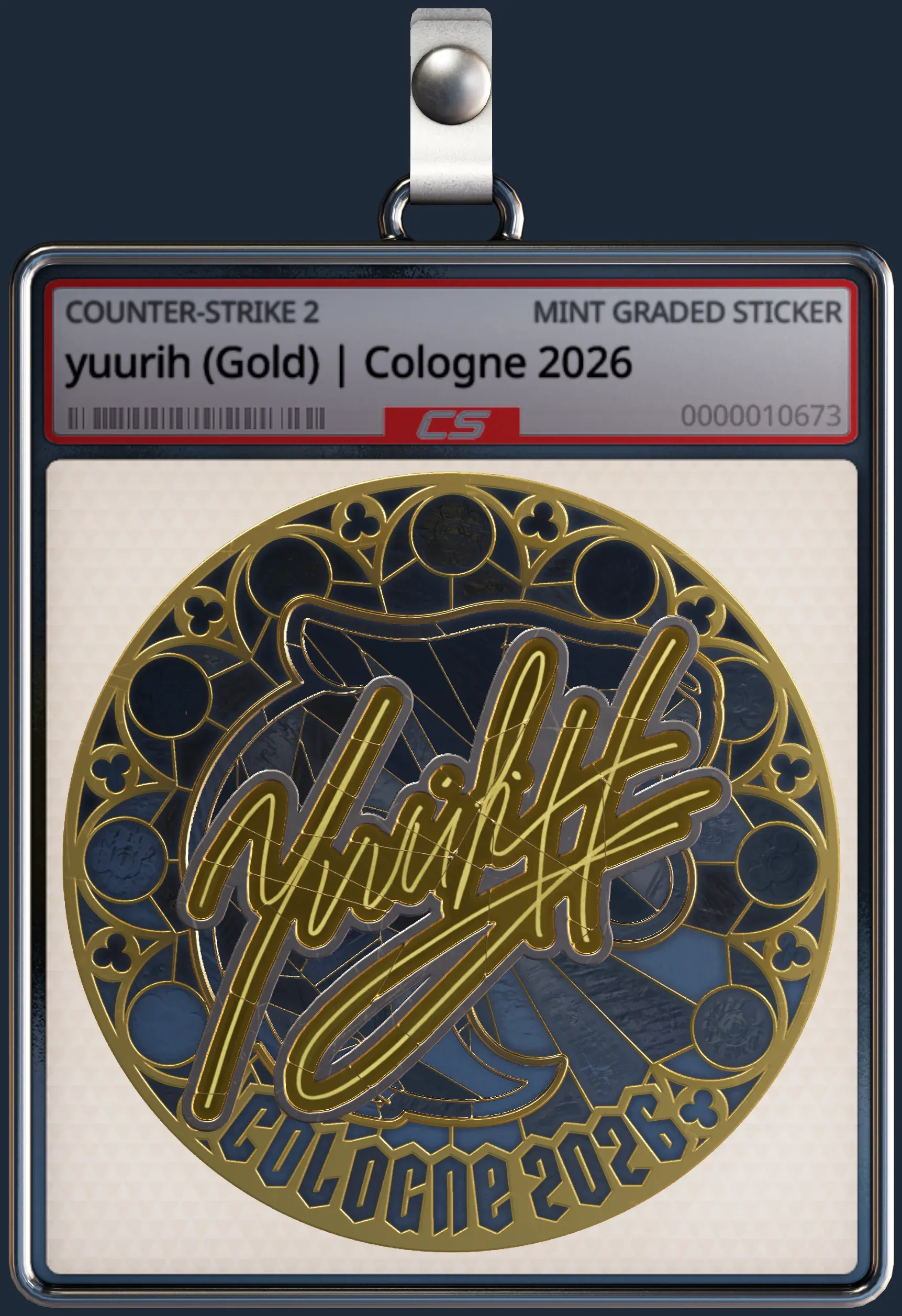 Sticker | yuurih (Gold) | Cologne 2026