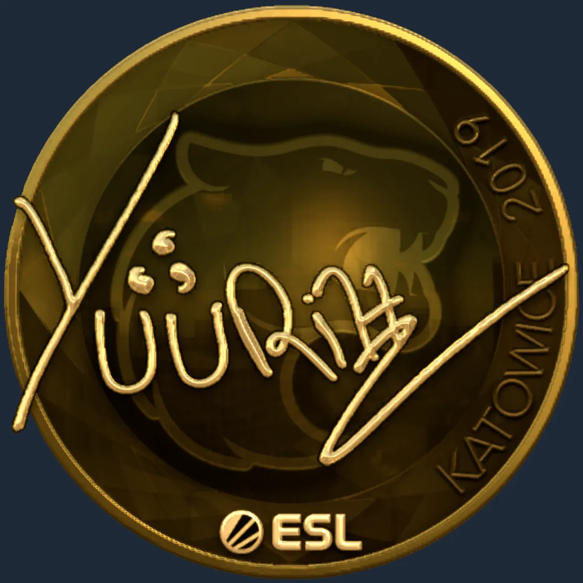 Sticker | yuurih (Gold) | Katowice 2019