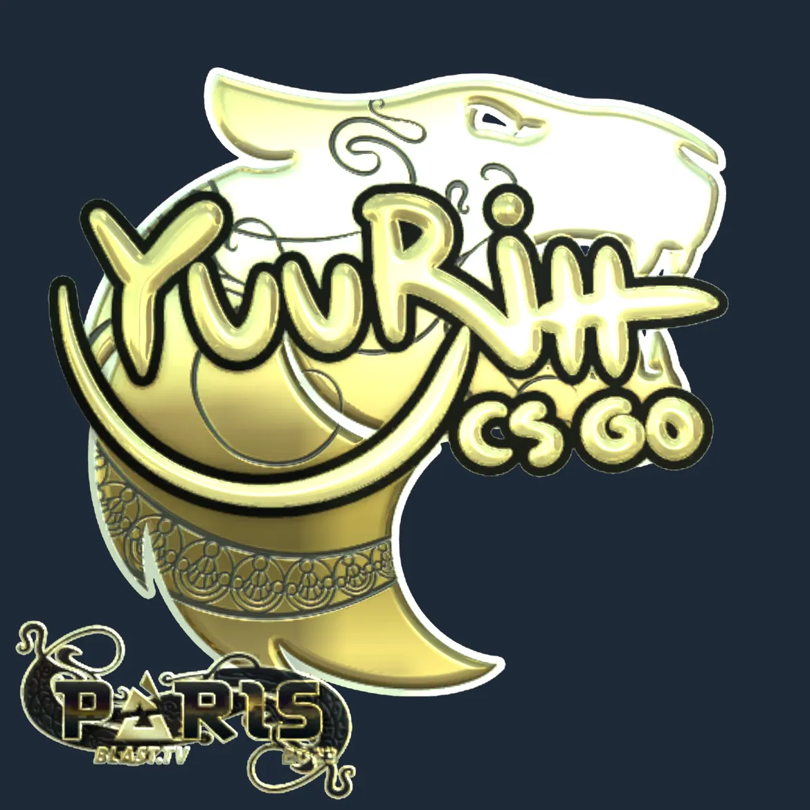 Sticker | yuurih (Gold) | Paris 2023