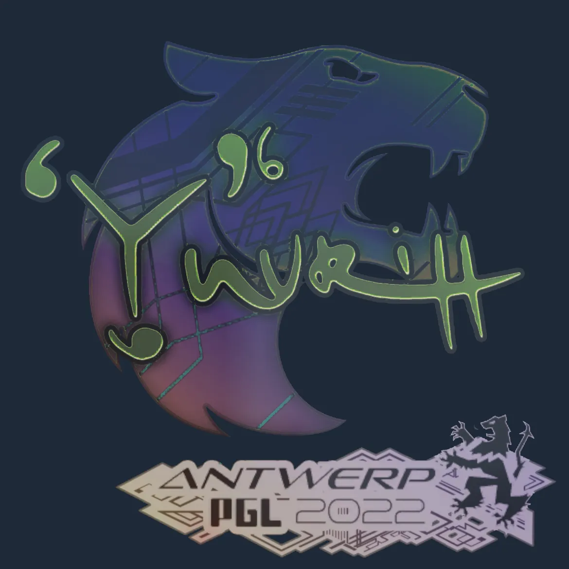 Sticker | yuurih (Holo) | Antwerp 2022