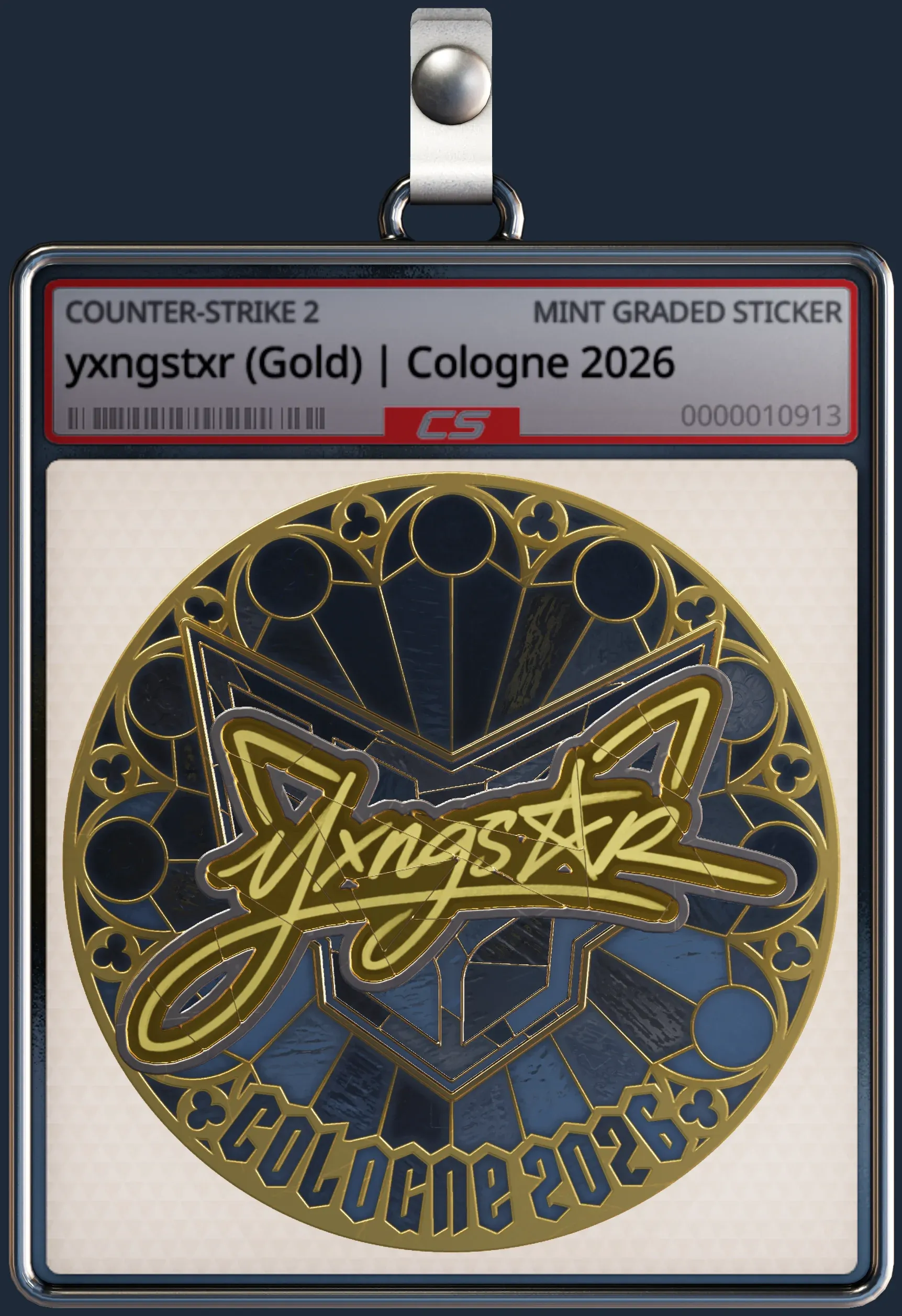 Sticker | yxngstxr (Gold) | Cologne 2026
