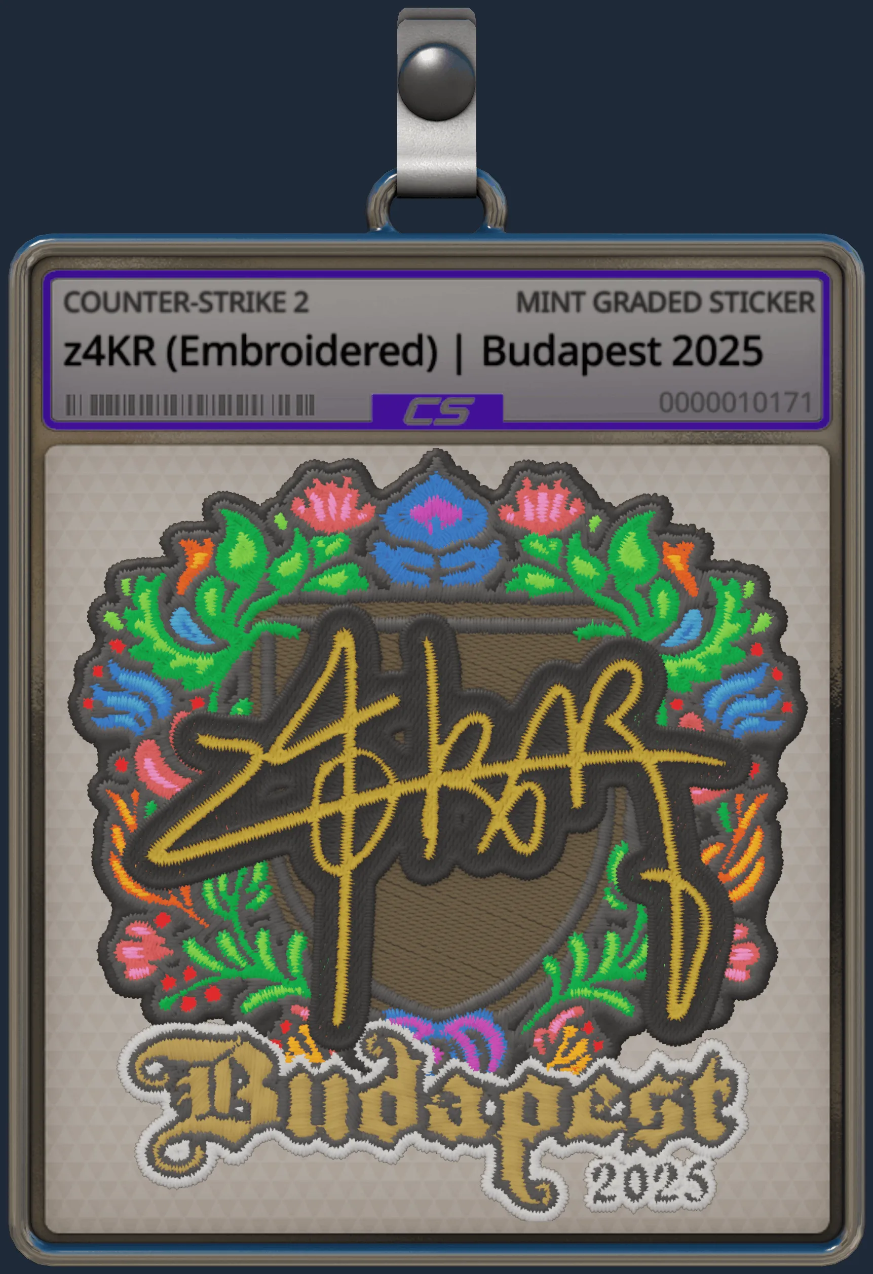 Sticker | z4KR (Embroidered) | Budapest 2025