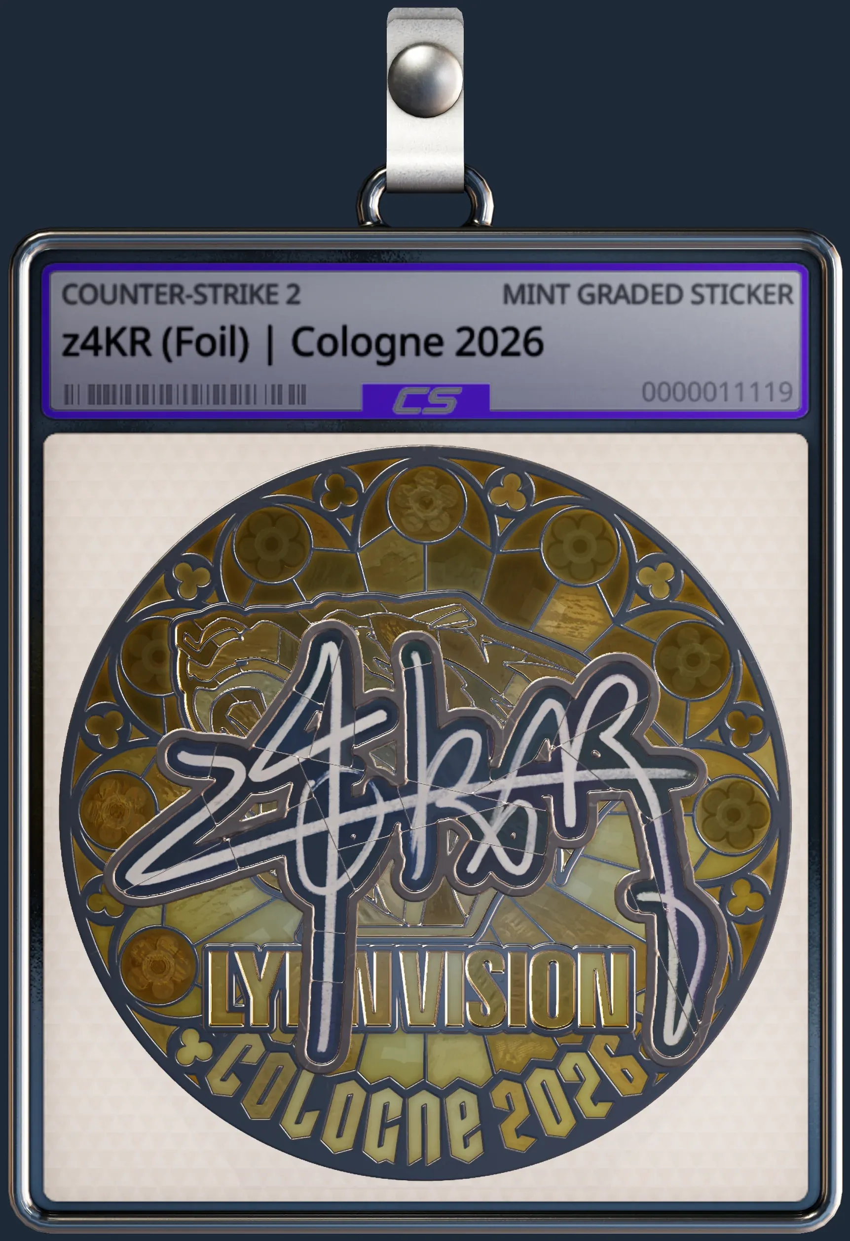 Sticker | z4KR (Foil) | Cologne 2026