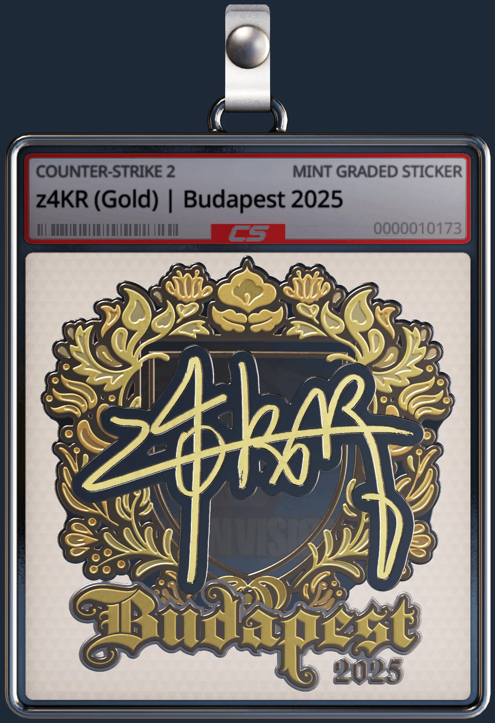 Sticker | z4KR (Gold) | Budapest 2025