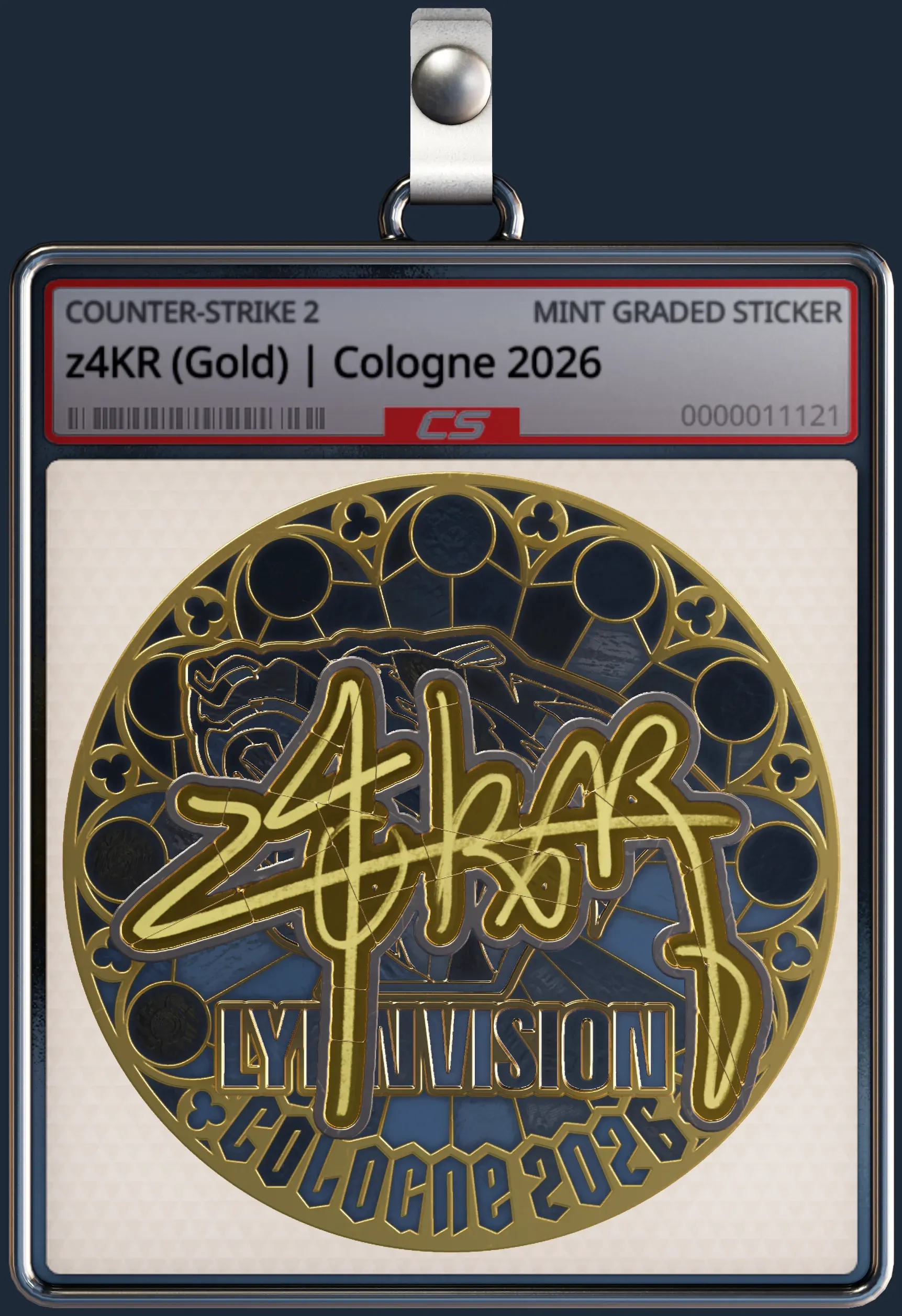 Sticker | z4KR (Gold) | Cologne 2026