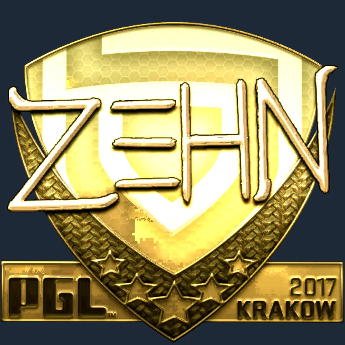 Sticker | zehN (Gold) | Krakow 2017