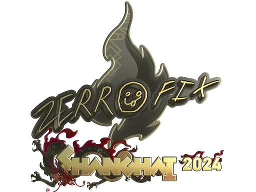 Sticker | zeRRoFIX (Gold) | Shanghai 2024