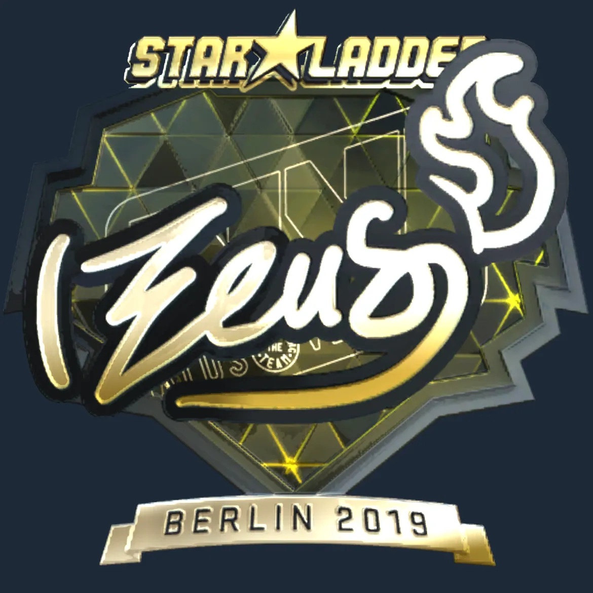 Sticker | Zeus (Gold) | Berlin 2019