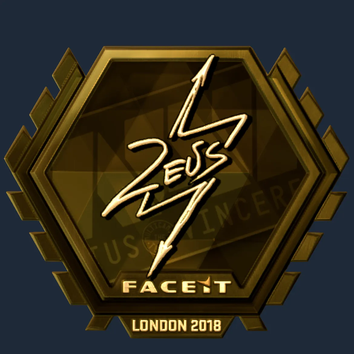 Sticker | Zeus (Gold) | London 2018