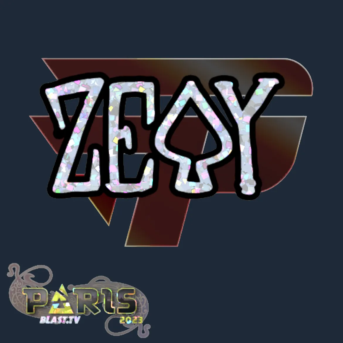 Sticker | zevy (Glitter) | Paris 2023
