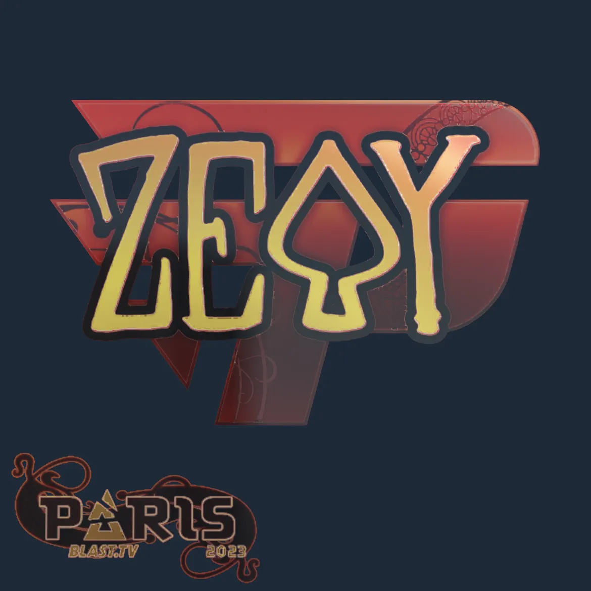 Sticker | zevy (Holo) | Paris 2023