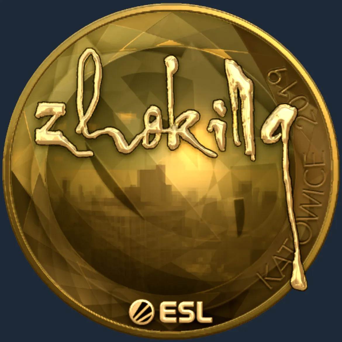 Sticker | zhokiNg (Gold) | Katowice 2019
