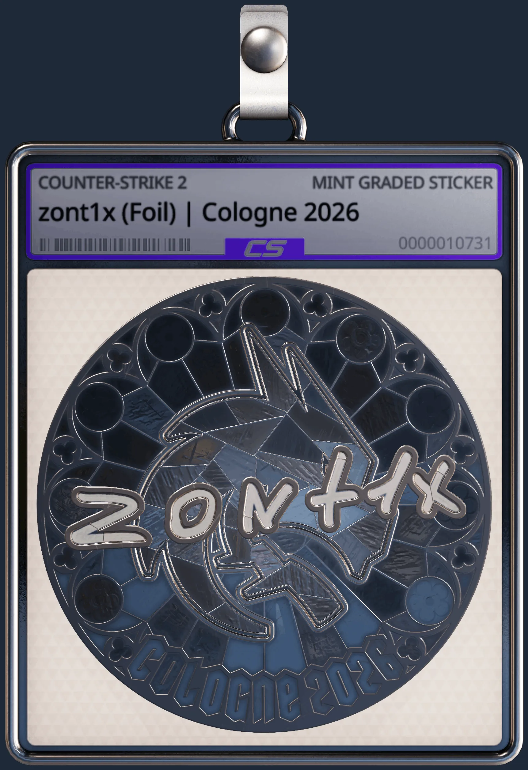 Sticker | zont1x (Foil) | Cologne 2026