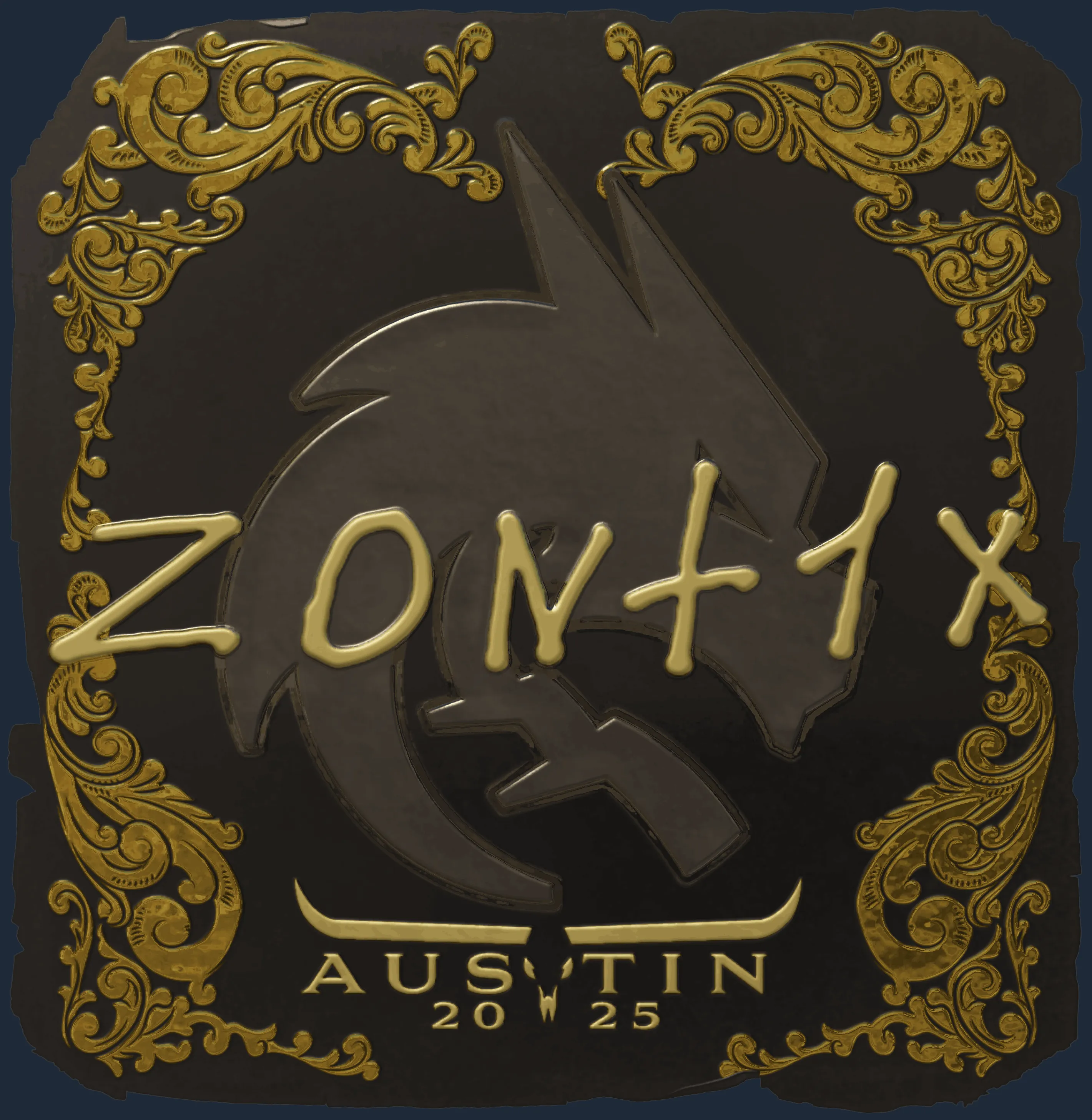 Sticker | zont1x (Gold) | Austin 2025