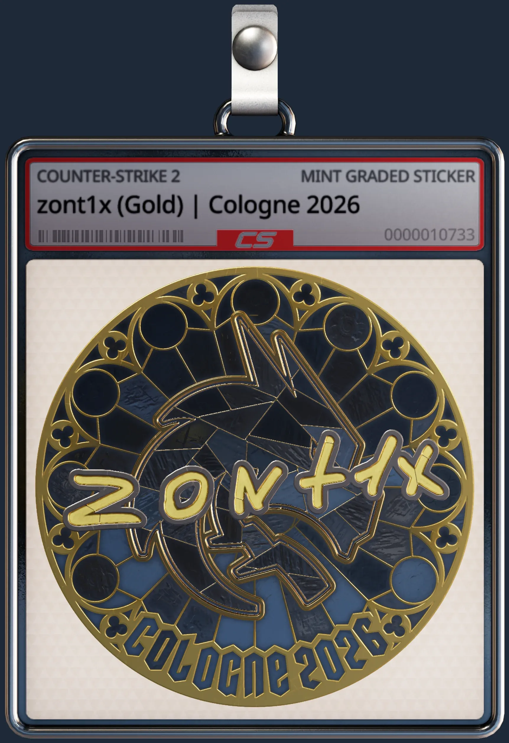 Sticker | zont1x (Gold) | Cologne 2026