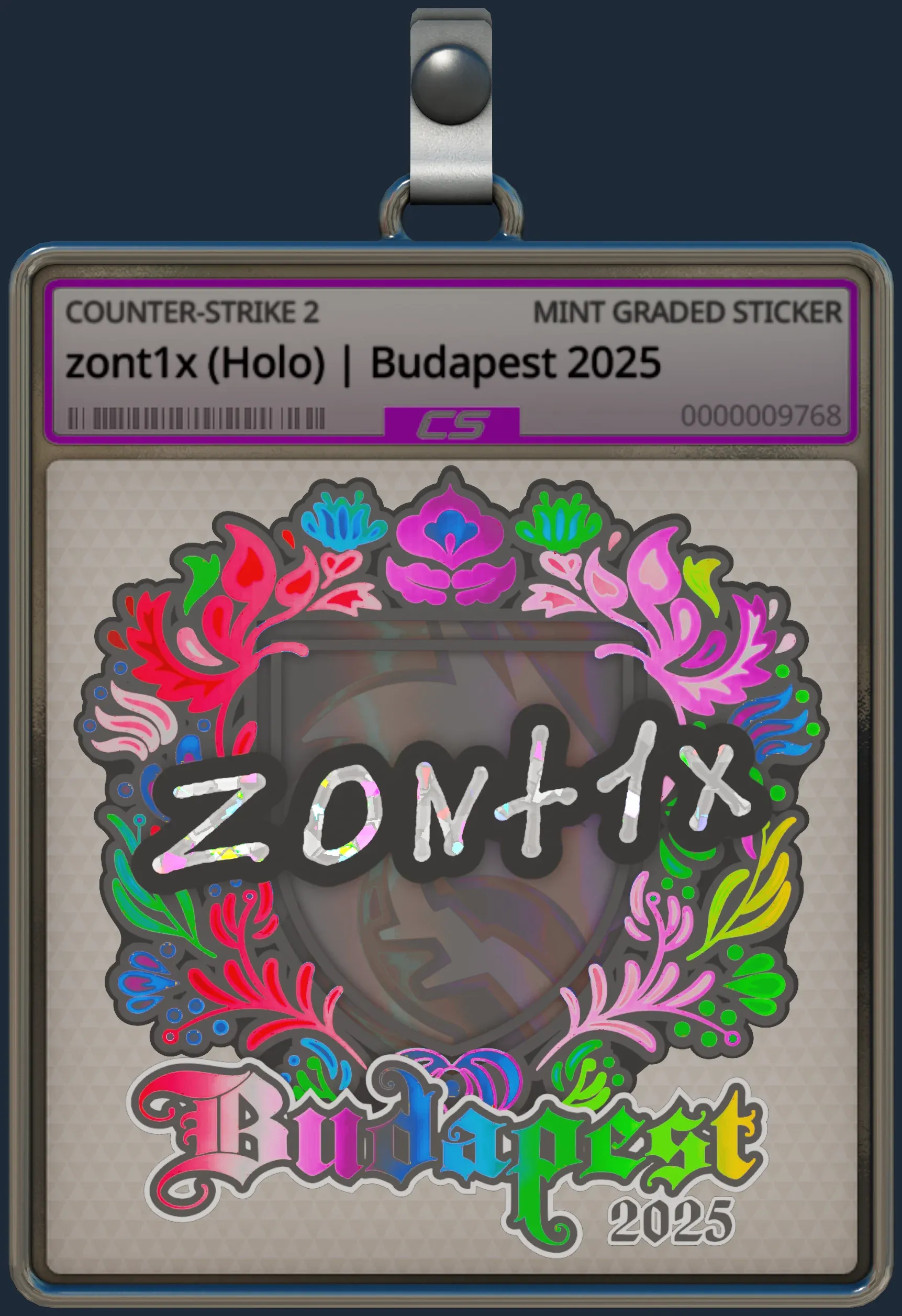 Sticker | zont1x (Holo) | Budapest 2025