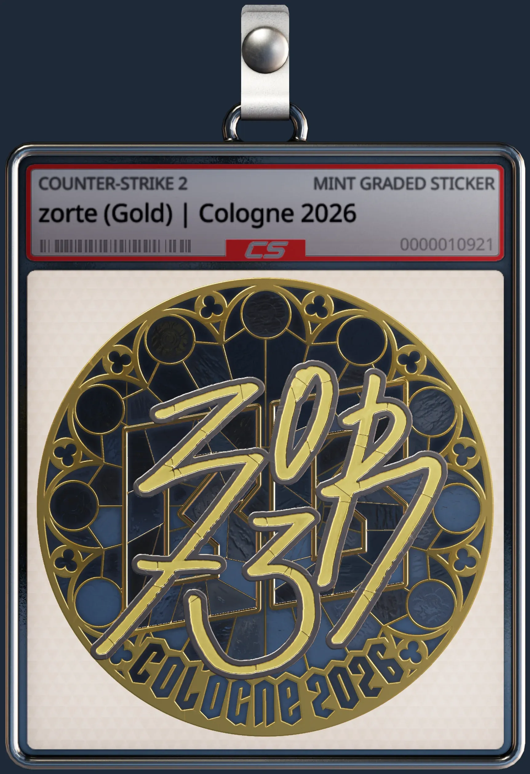 Sticker | zorte (Gold) | Cologne 2026