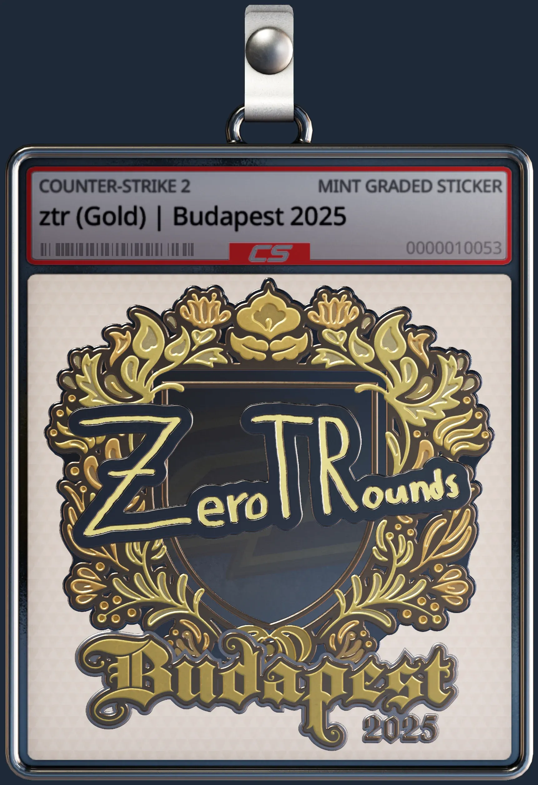 Sticker | ztr (Gold) | Budapest 2025