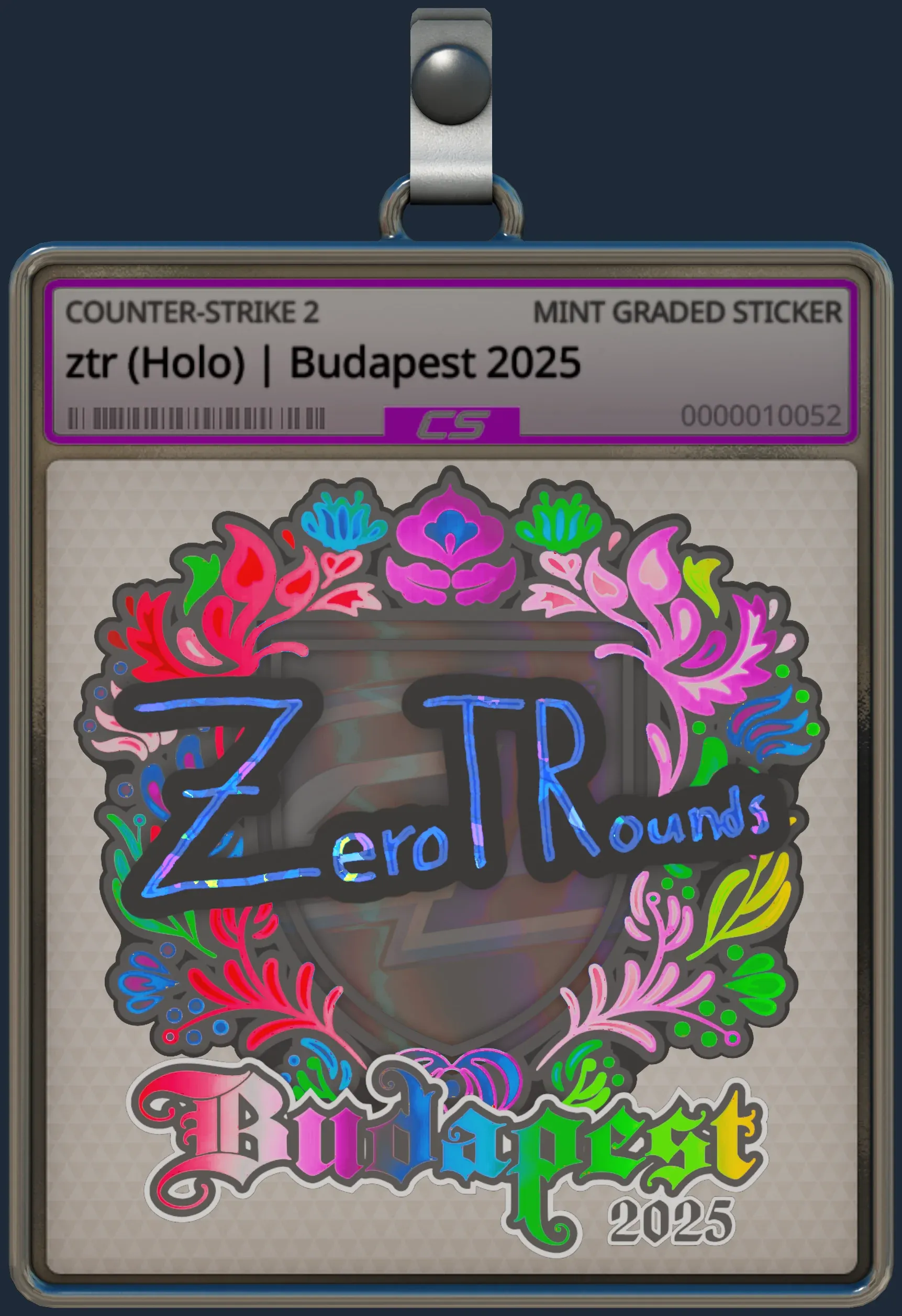 Sticker | ztr (Holo) | Budapest 2025