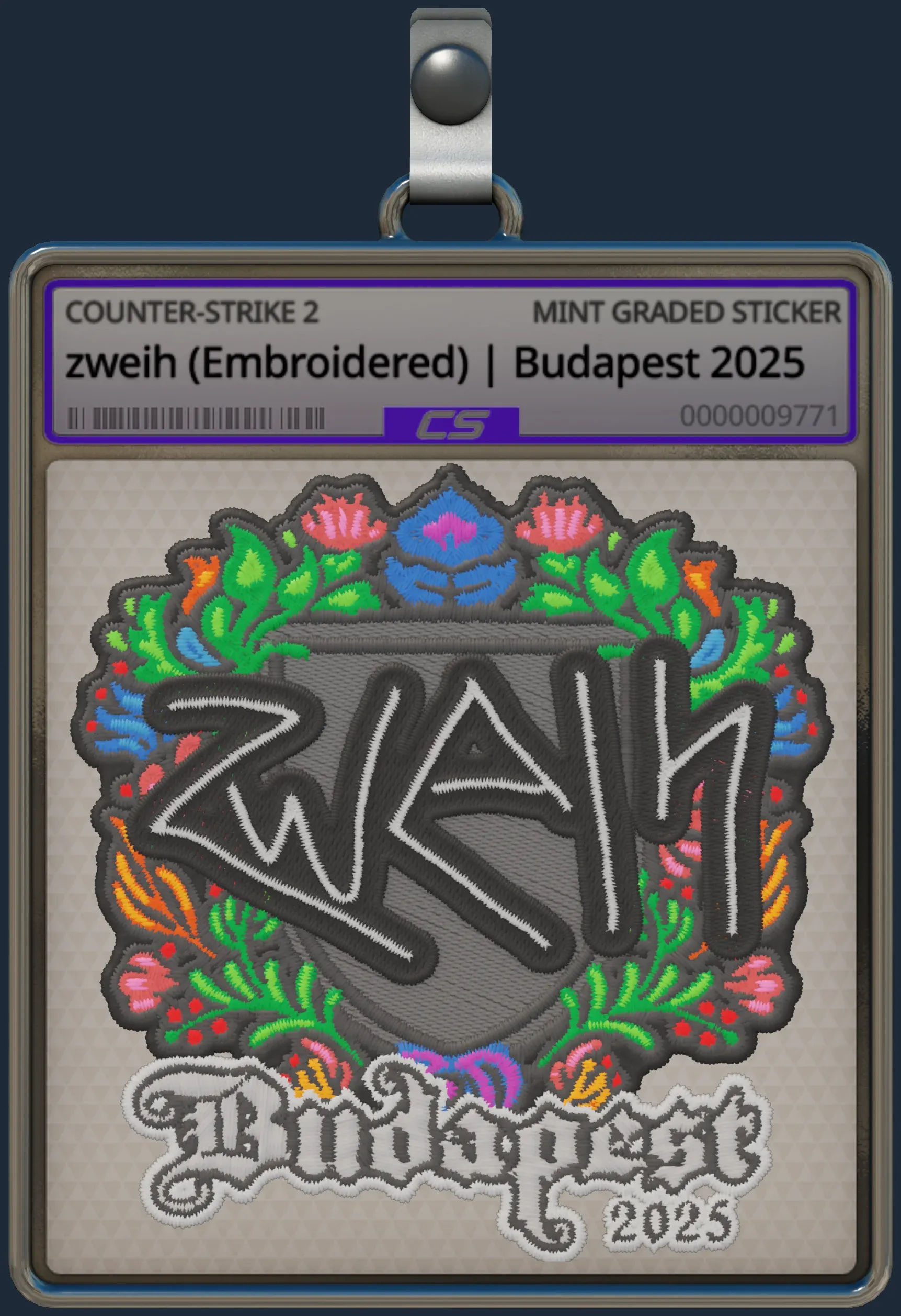 Sticker | zweih (Embroidered) | Budapest 2025