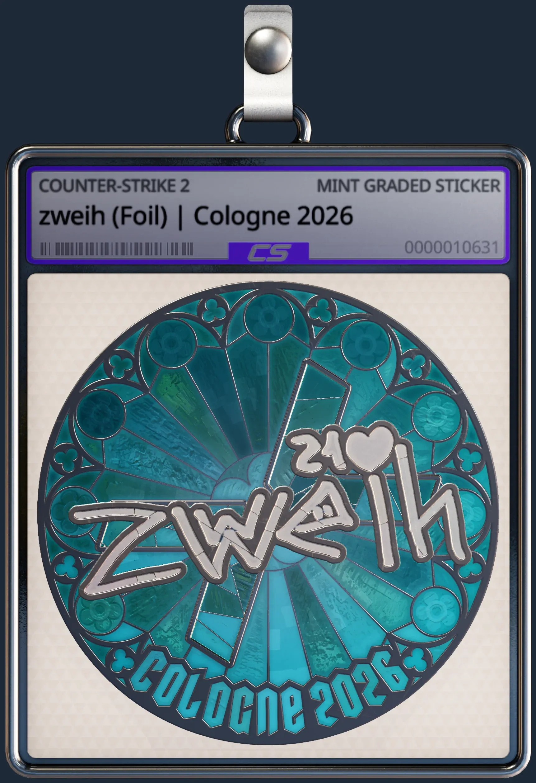 Sticker | zweih (Foil) | Cologne 2026