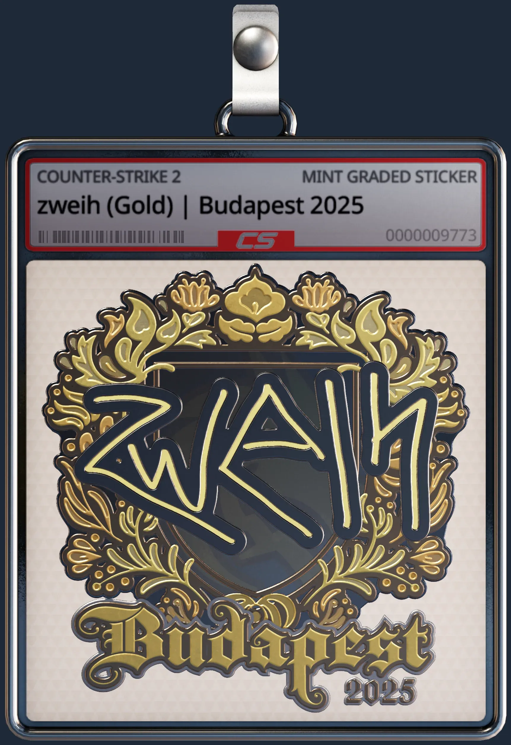 Sticker | zweih (Gold) | Budapest 2025