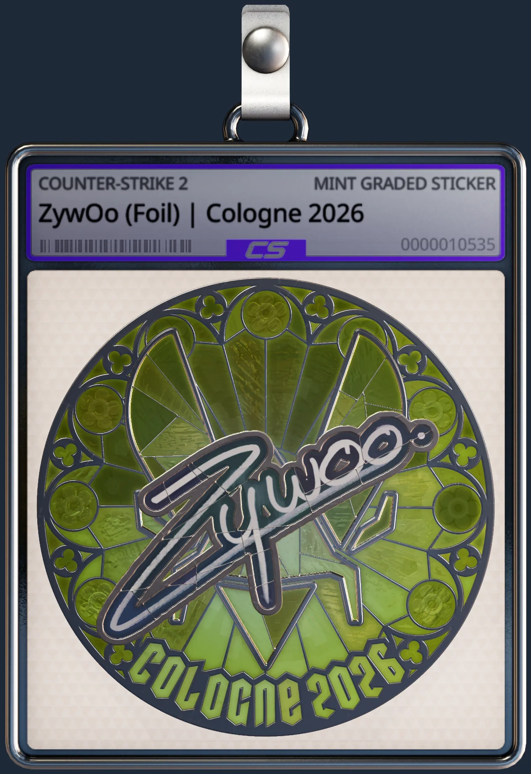 Sticker | ZywOo (Foil) | Cologne 2026