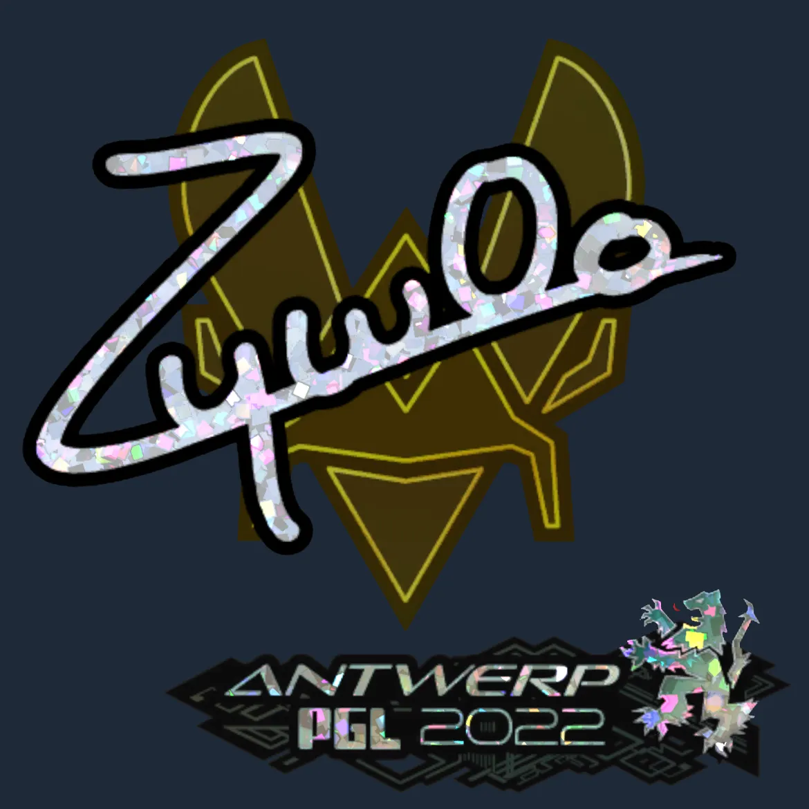 Sticker | ZywOo (Glitter) | Antwerp 2022