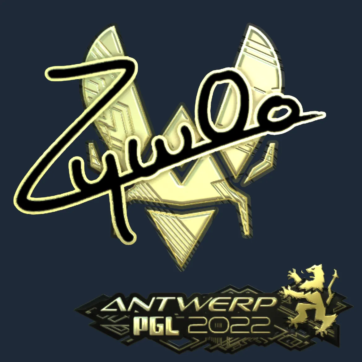 Sticker | ZywOo (Gold) | Antwerp 2022