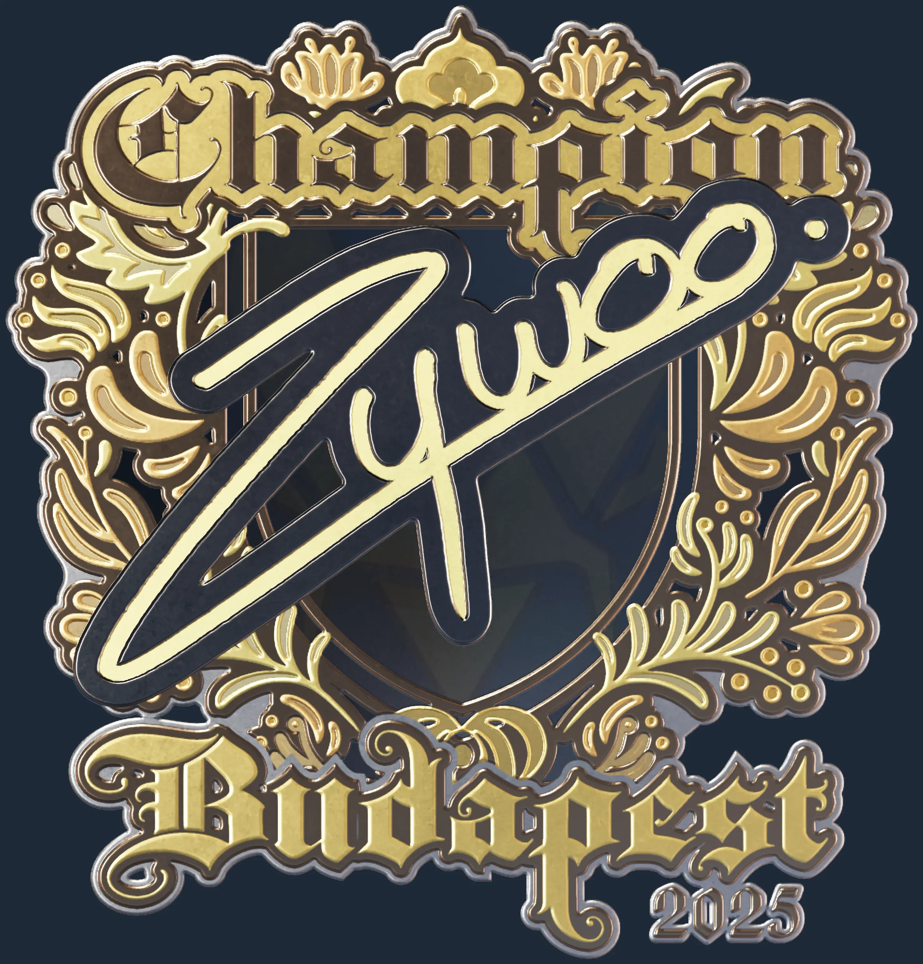 Sticker | ZywOo (Gold, Champion) | Budapest 2025