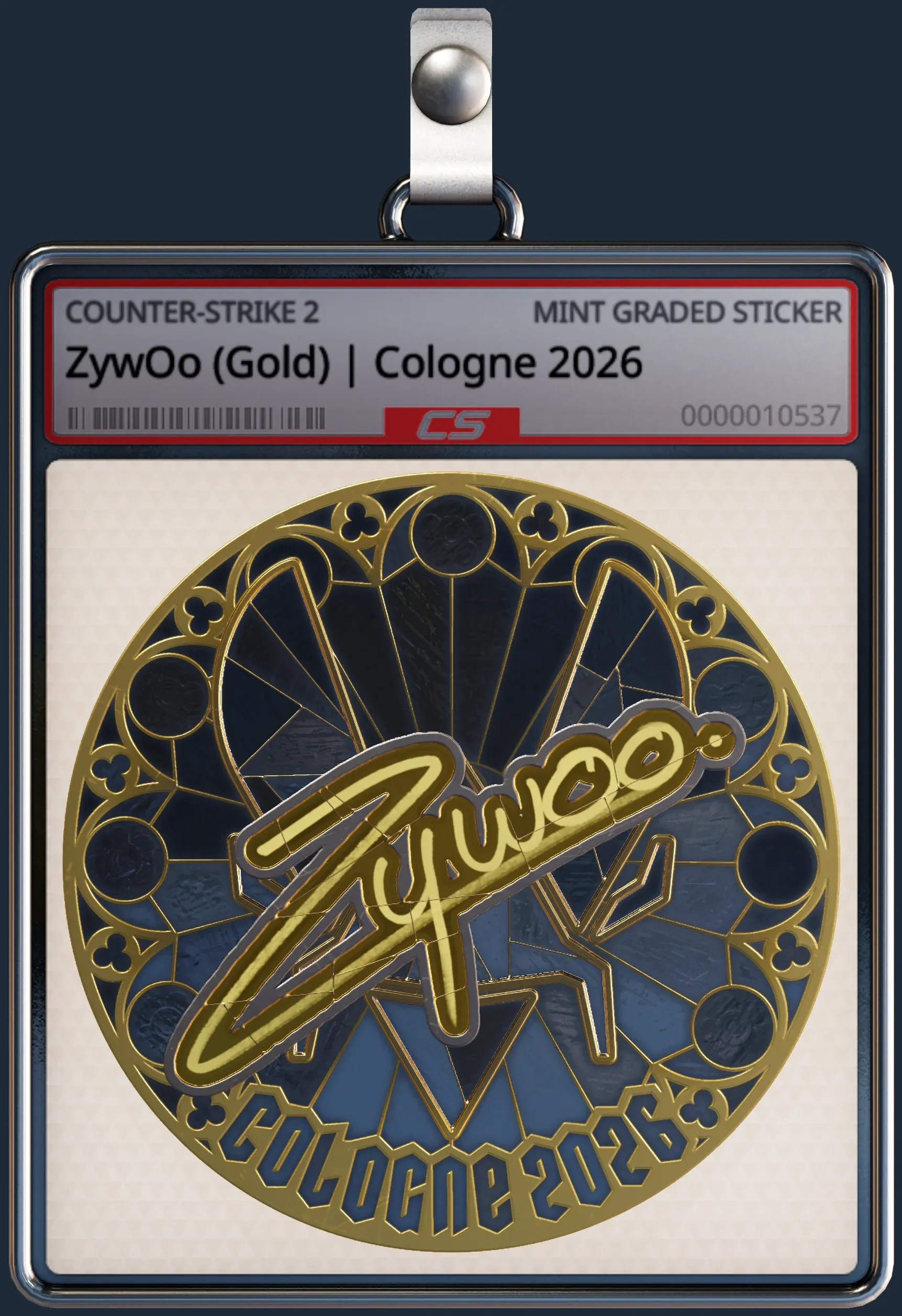 Sticker | ZywOo (Gold) | Cologne 2026
