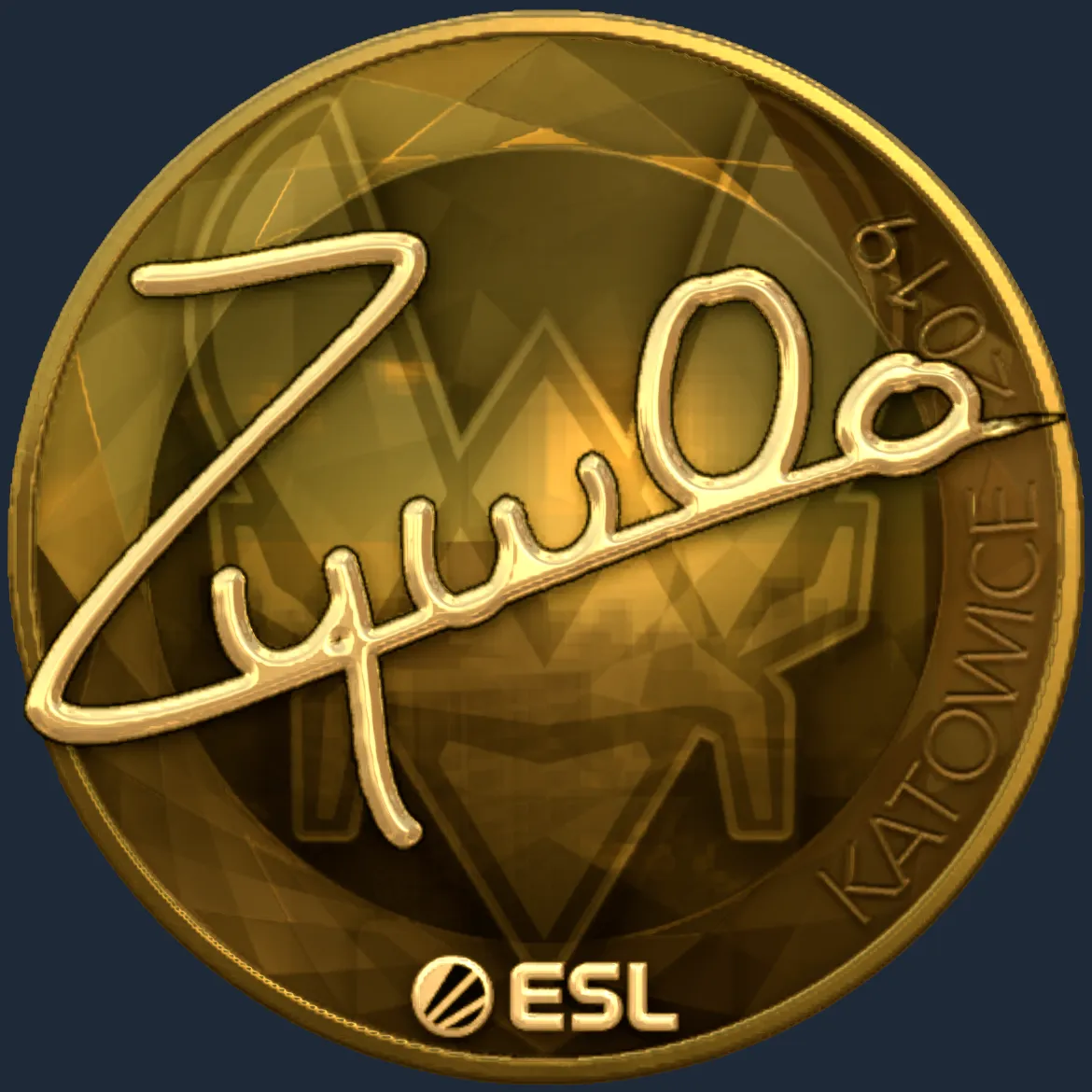 Sticker | ZywOo (Gold) | Katowice 2019