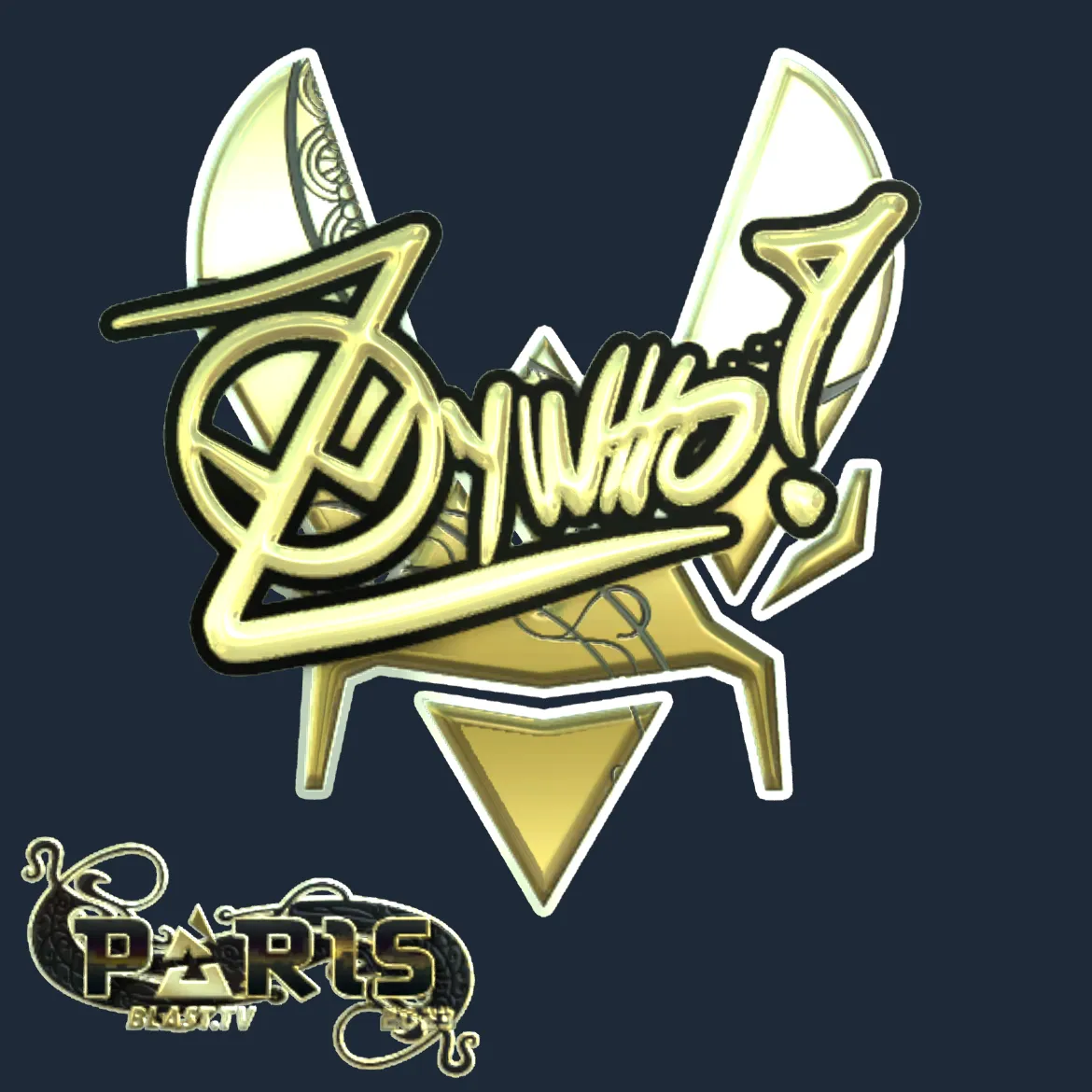 Sticker | ZywOo (Gold) | Paris 2023