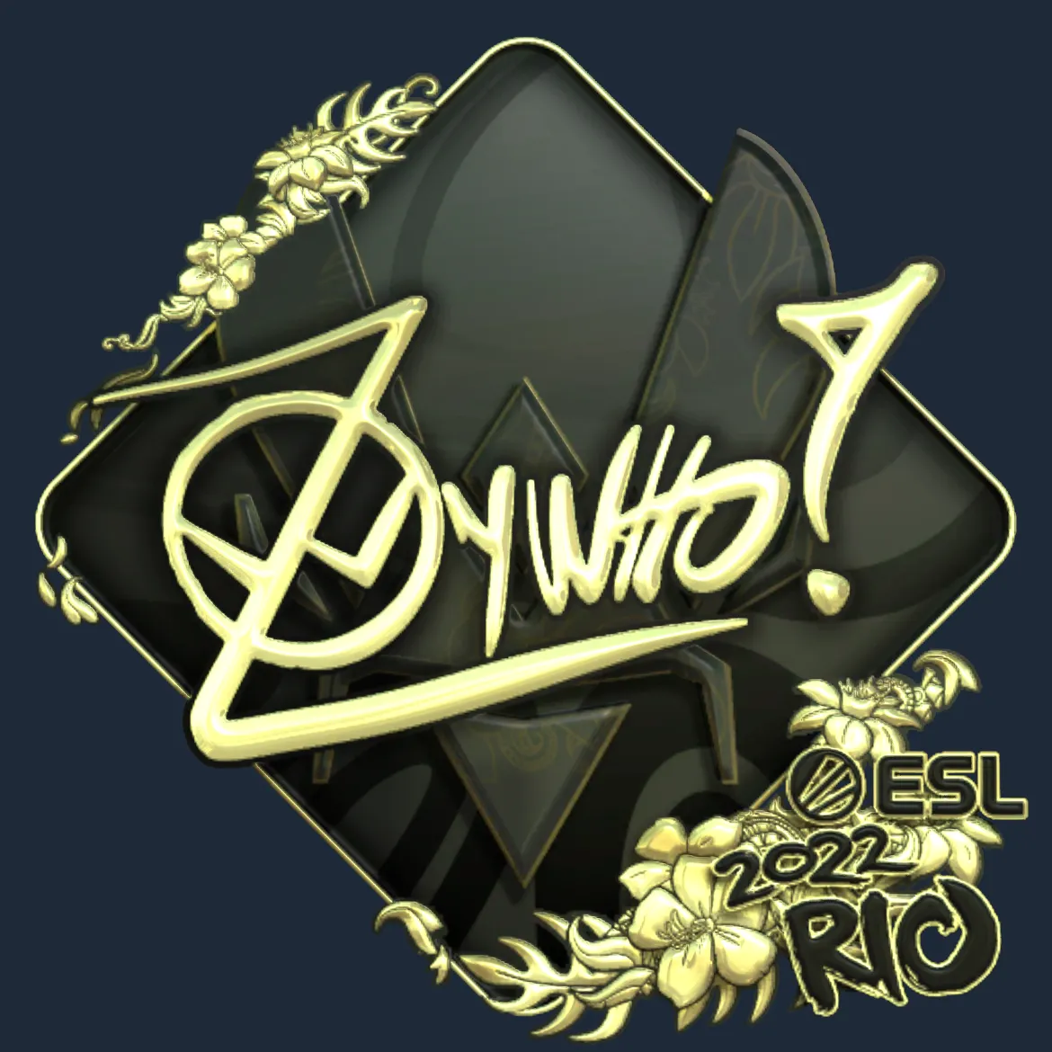 Sticker | ZywOo (Gold) | Rio 2022