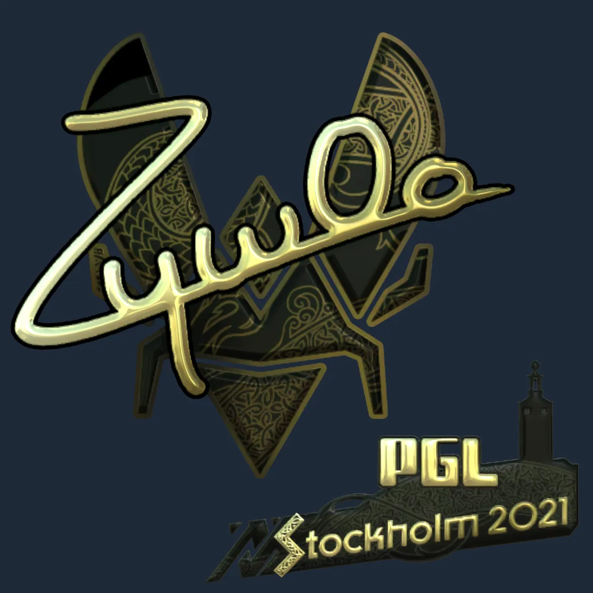Sticker | ZywOo (Gold) | Stockholm 2021