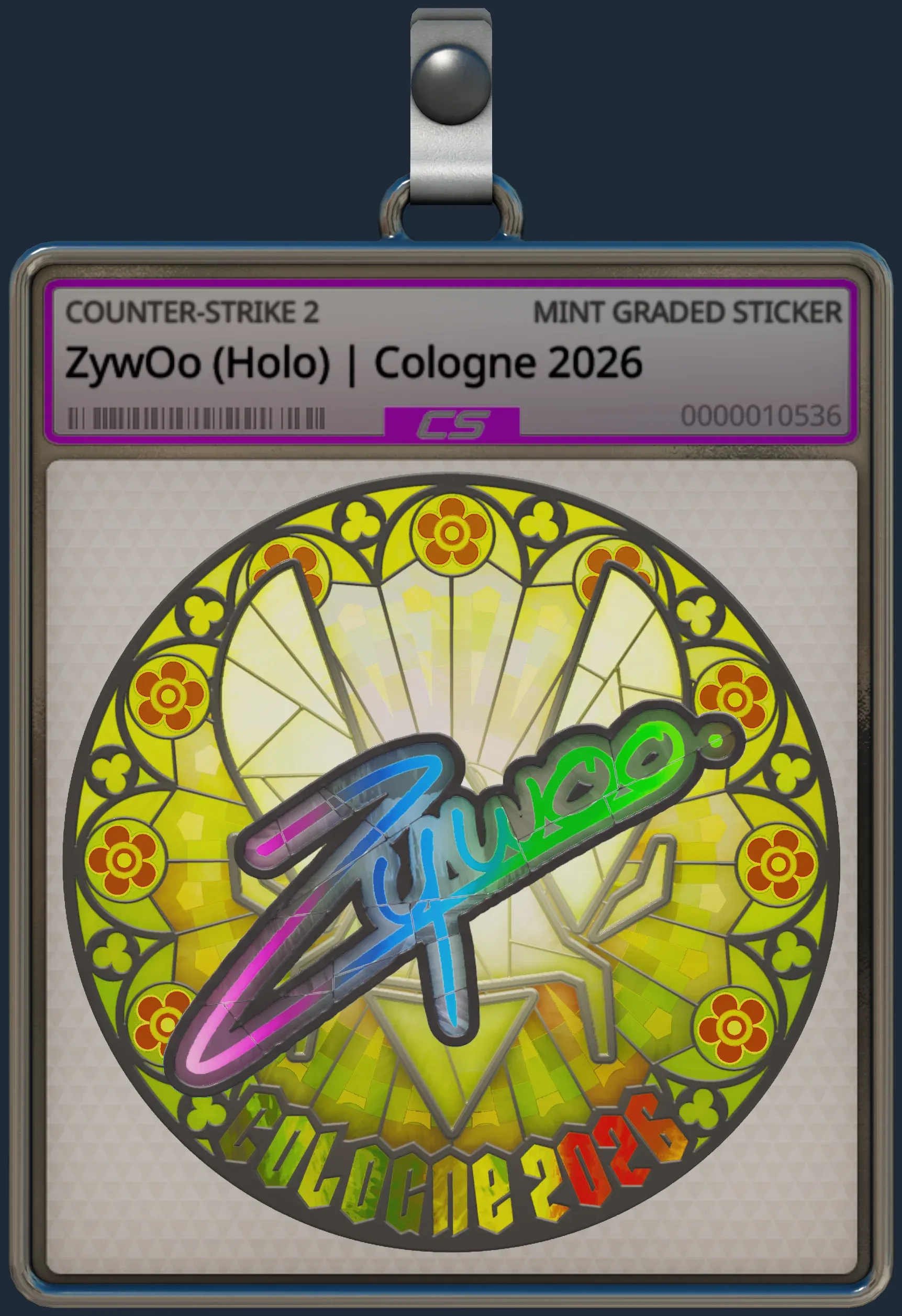 Sticker | ZywOo (Holo) | Cologne 2026