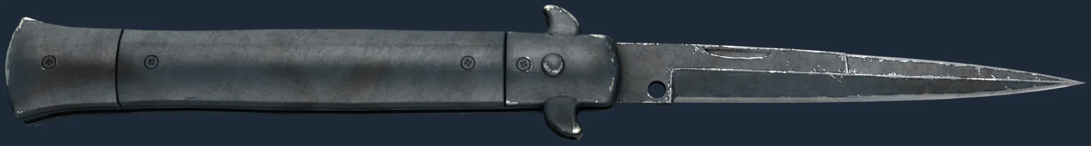 ★ Stiletto Knife | Night Stripe (Well-Worn)