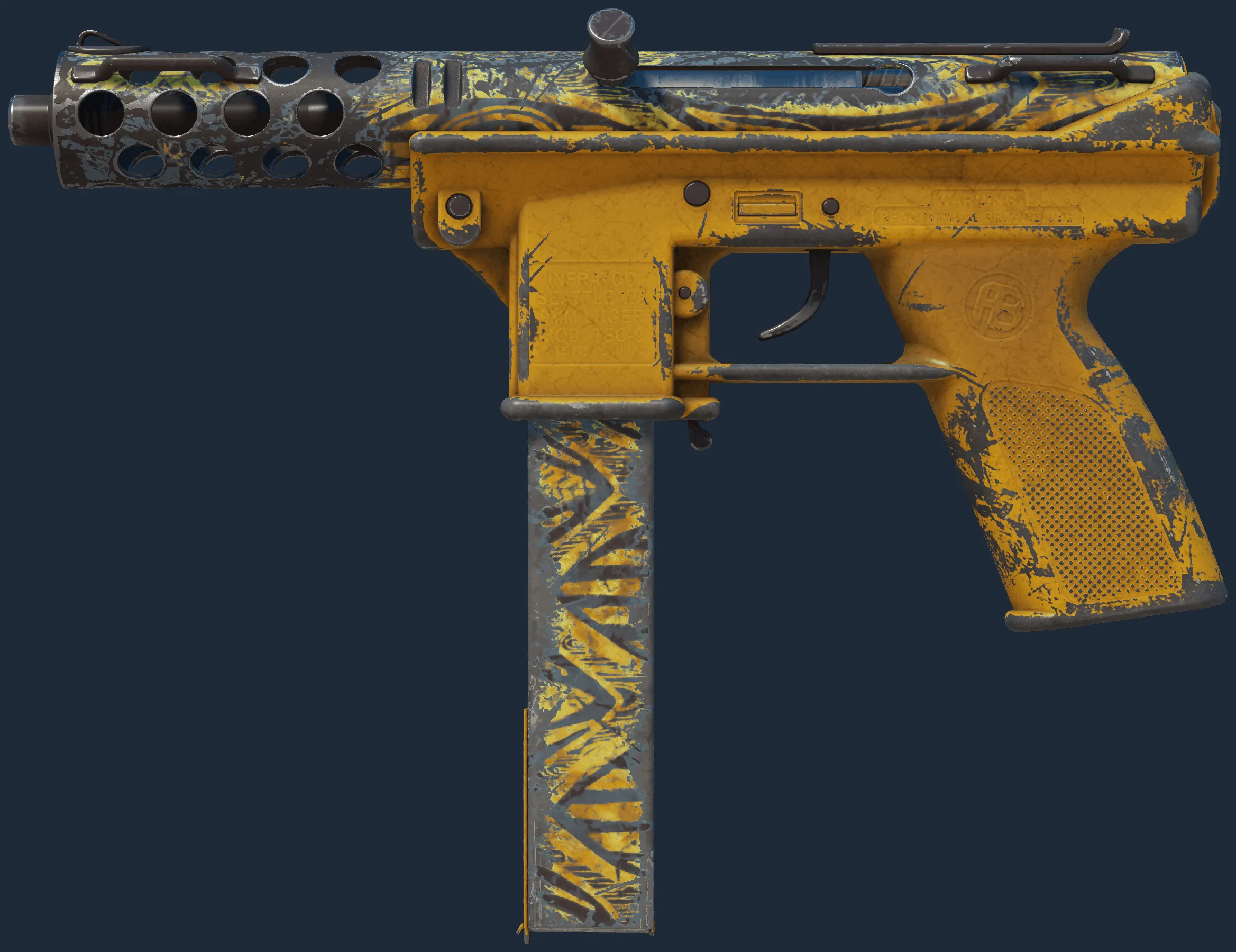 Tec-9 | Banana Leaf (Well-Worn)