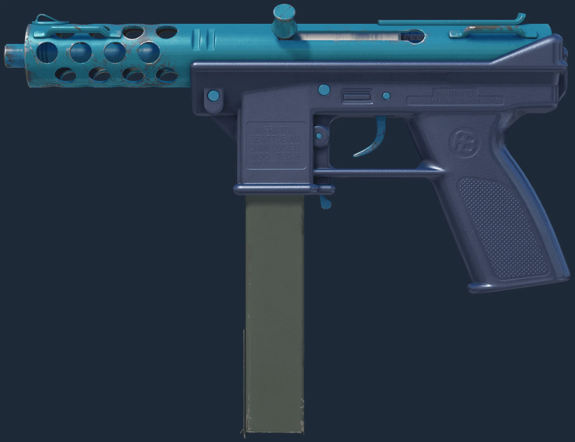Tec-9 | Blue Blast (Minimal Wear)