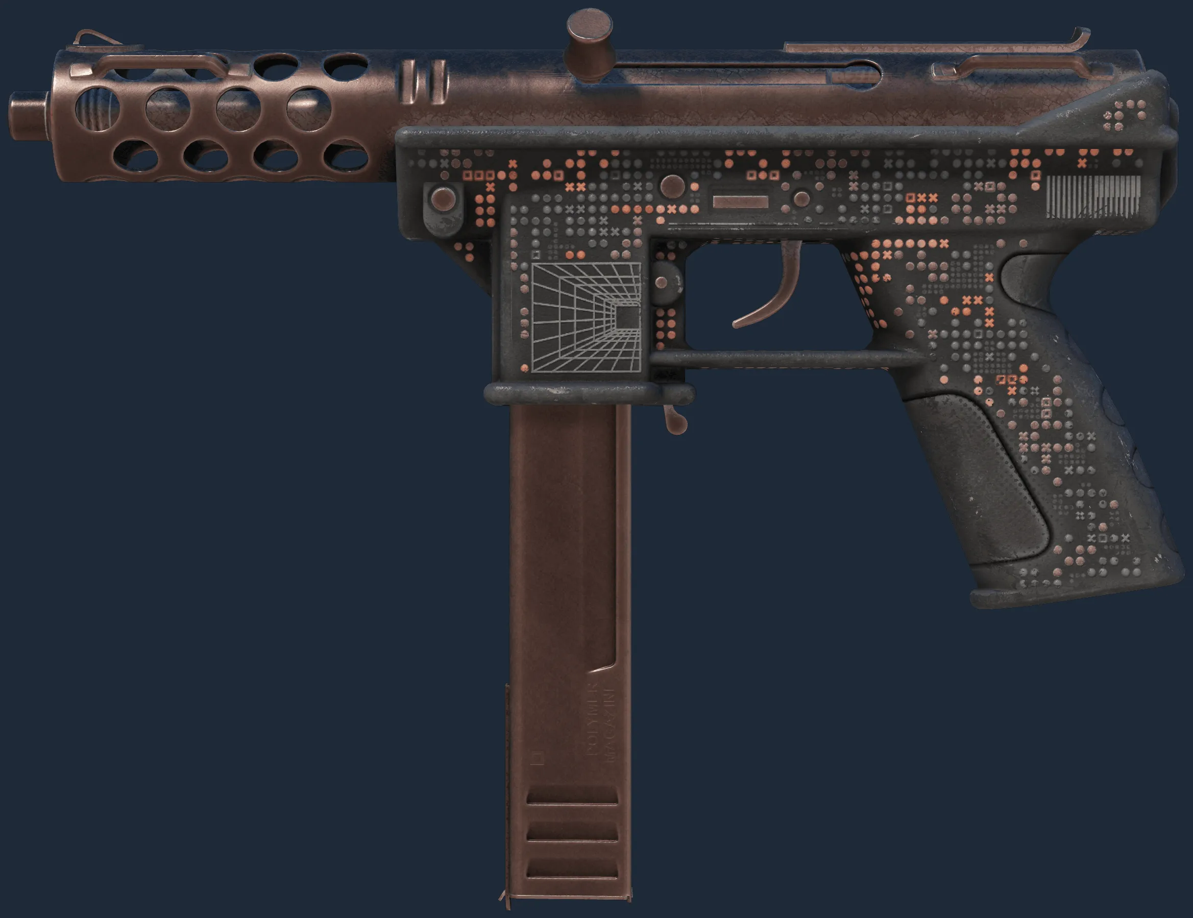 Tec-9 | Perimeter (Well-Worn) Tec-9 | Perimeter (Well-Worn)