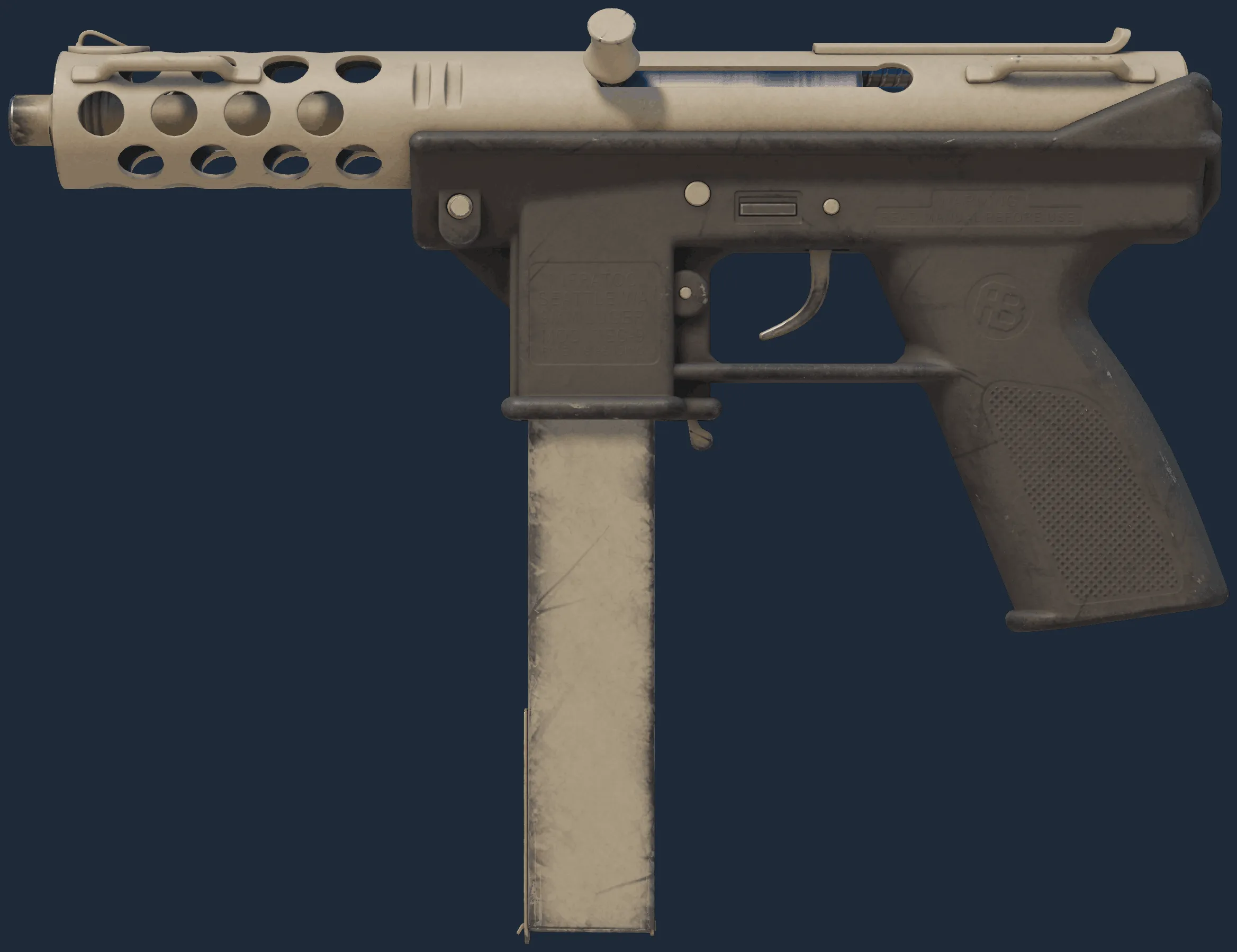 Tec-9 | Raw Ceramic (Field-Tested)