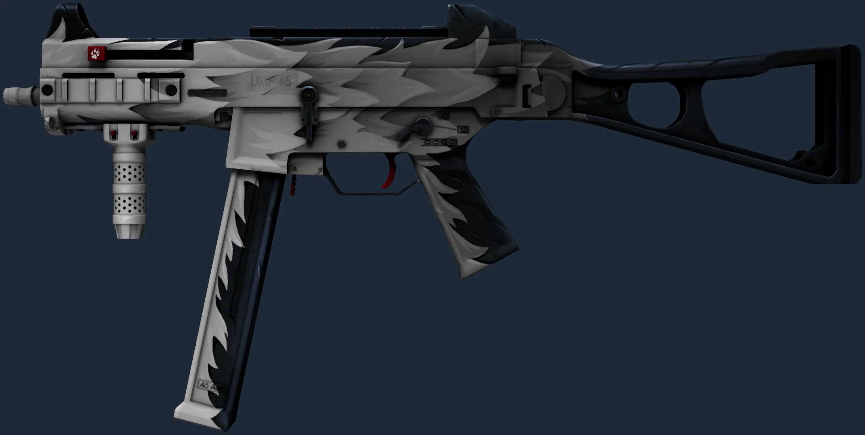 UMP-45 | Arctic Wolf (Minimal Wear)